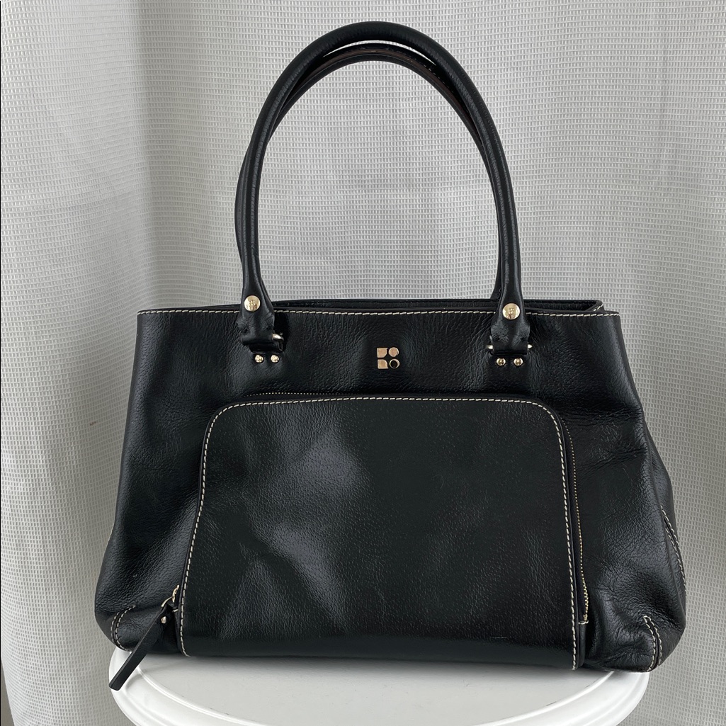 Kate Spade Vintage Dot Noel Black Leather Handbag